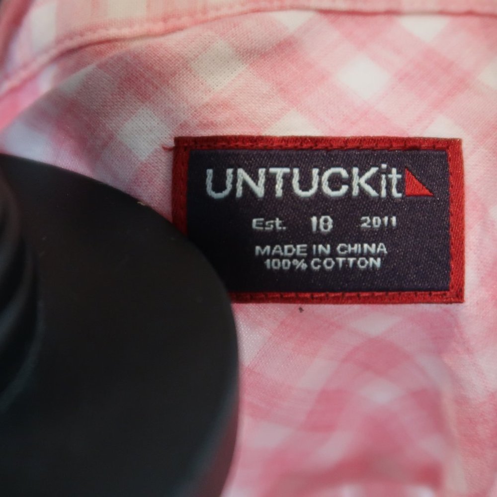 UNTUCKit Pink Gingham Button-Down Shirt - Picture 4 of 8
